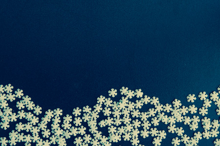 white stars over blue backgroundの写真素材