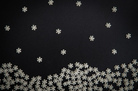 white stars over black backgroundの写真素材