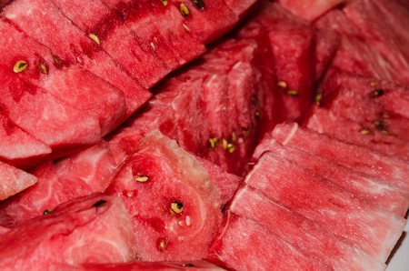 detail of red watermelon image backgroundの写真素材