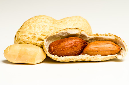 detail of peanuts image isolated