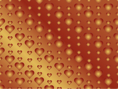 red vector heart background illustrationのイラスト素材