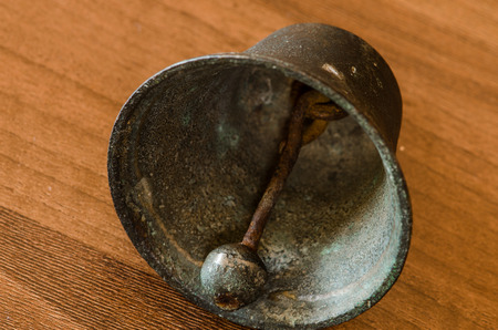 detail of old metal bell