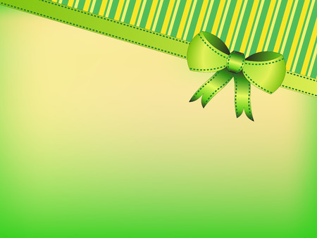 green ribbon background illustration imageのイラスト素材