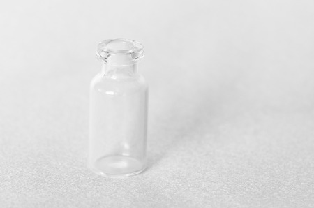 transparent empty bottle decoration conceptの写真素材