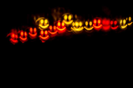 illuminated glittering bokeh with butterfly shape copy space backgroundの写真素材