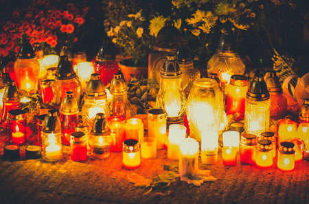 illuminated glittering bokeh with butterfly shape copy space backgroundの写真素材