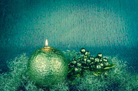 shining red christmas box with surprise inside in golden backgroundの写真素材