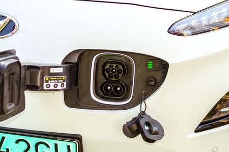detail to electric mark notification of EV car