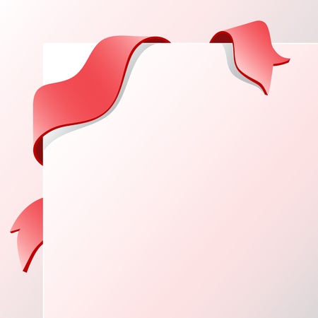 Vectror illustration of a frame with red stripeのイラスト素材