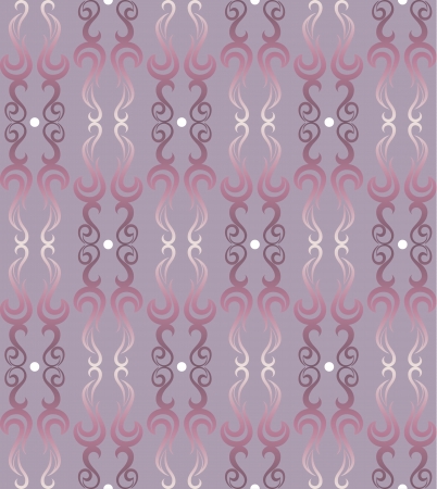 Vector illustration  of a seamless pattern in purple and pinkのイラスト素材