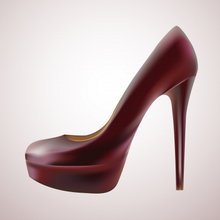 Vector illustration of a red shoeのイラスト素材