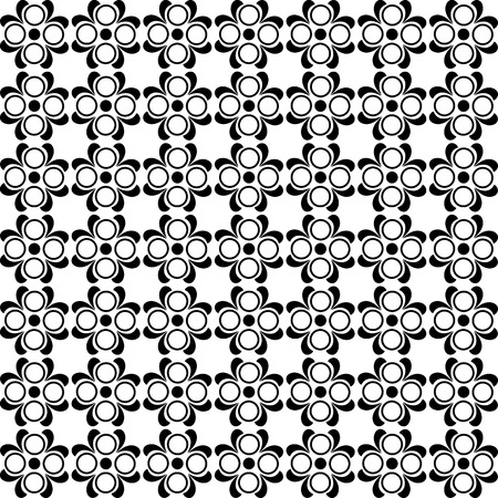 illustration of a black and white patternのイラスト素材