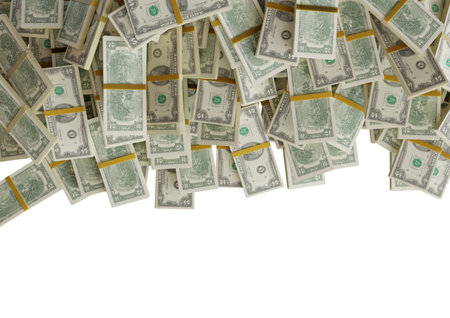 Large pile of two united states dollar bill large resolution for business, finance, news backgroundの写真素材