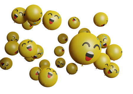 squinting face tongue out 3d render emoticon or emoji perfect for sosial media, branding, advertisement promotionの写真素材