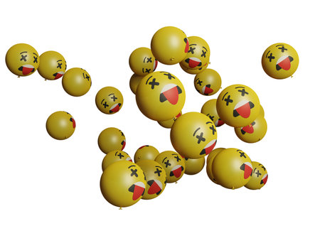 squinting face tongue out 3d render emoticon or emoji perfect for sosial media, branding, advertisement promotionの写真素材