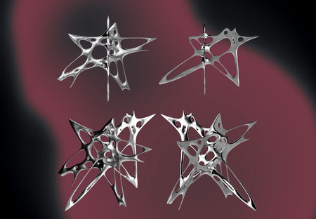 Glossy 3D render with a touch of elegance. Ideal for website design and promotionsの写真素材