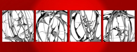 Sleek and minimalistic metallic render. Great for website design and advertisementsの写真素材