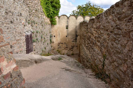 The ruins of the Chojnik castle, in the Karkonosze National Park of Poland.のeditorial素材