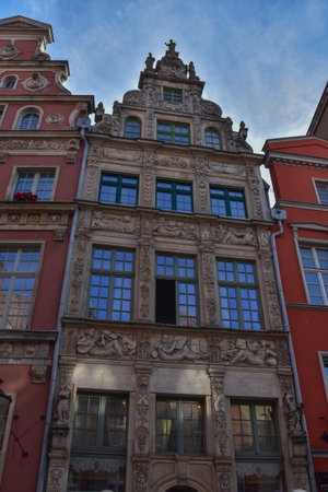 Architecture of the old town of Gdansk, Polandの写真素材