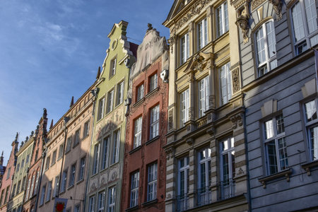 Architecture of the old town of Gdansk, Poland