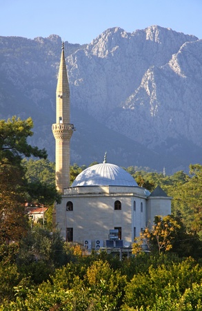 Mustafa Gul ve Esi Cami Mosque in Kemer, Antalya province, Turkeyの写真素材