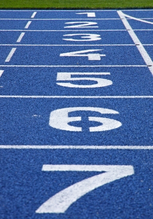 Starting grid of race track at the stadium