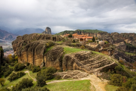 Agia Triada Monastery at Meteora Monasteries, Trikala region, Greeceの写真素材
