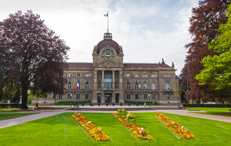 Building of Palace of the Rhine Palais du Rhin in Strasbourg, Franceのeditorial素材