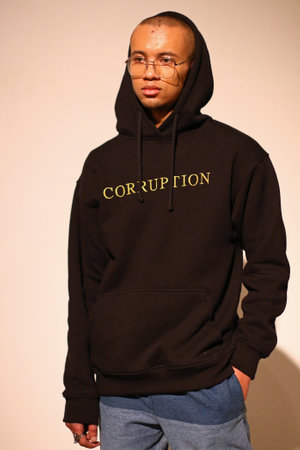 KYIV, UKRAINE - FEBRUARY 5, 2018: Model presents a creation by designer Ksenia Schnaider during 42nd Ukrainian Fashion Week season Fall/Winter 2018/19 at Mystetskyi Arsenal in Kyiv, Ukraineのeditorial素材