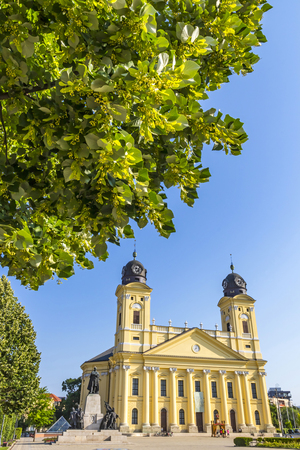Reformed Great Church in Debrecen city, Hungaryの写真素材