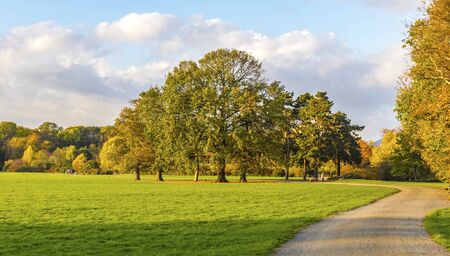 Rosenthal forest park in Leipzig city, Saxony, Germany.