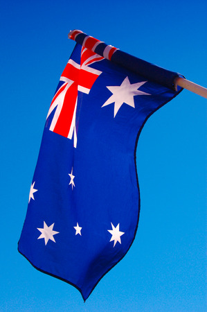 Australian flag in the summer