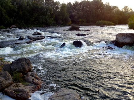 Southern Bug river valley in autumn