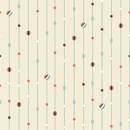 Seamless pattern with beadsのイラスト素材