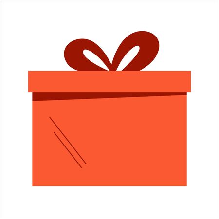 Gift wrap with a bow on whiteのイラスト素材