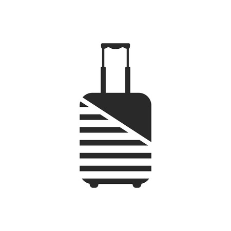 Logo of luggage wrapped by protective coatingの写真素材