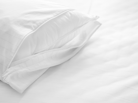 Dust mites pillow and bedding cover.の写真素材