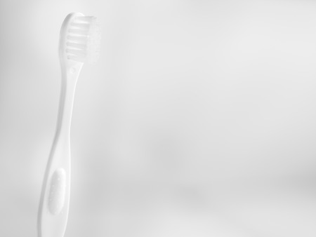 Black and white tone of toothbrush. Concepts and ideas of pregnant. の写真素材