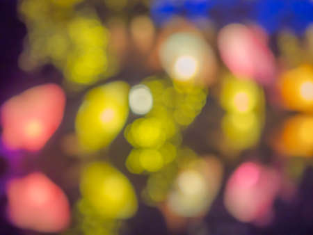 Abstract blurred effect background multicolored  and colorful night light pattern for party,...