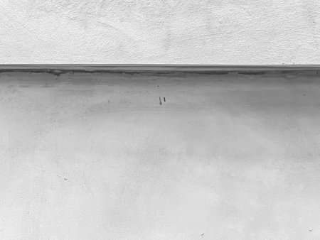 Abstract background of cement or concrete wall texture with horizontal line and gradient pattern.の写真素材