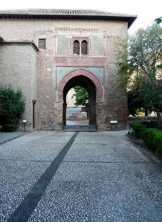 Archway at the Alhambra in Granada, Spainのeditorial素材