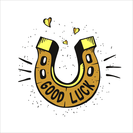 Horseshoe for good luckのイラスト素材