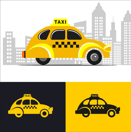 Taxi Carのイラスト素材