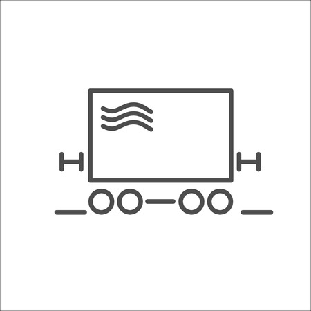 Mail. Fast delivery of letters. Letter. Vector icon.のイラスト素材