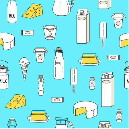 Dairy products.のイラスト素材
