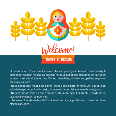 Welcome to Russia banner designのイラスト素材