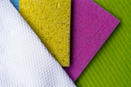Colorful sponge for cleaning the premisesの写真素材