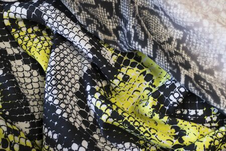The texture of cotton fabric. Close-up.