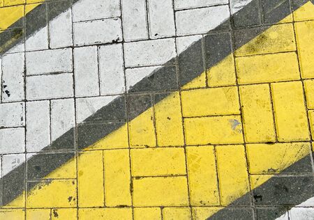 The texture of brick and paving tiles. Made with a mobile in Belarusの写真素材