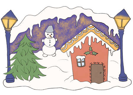 set christmas aesthetics candle book lollipop mug christmas tree toyの写真素材